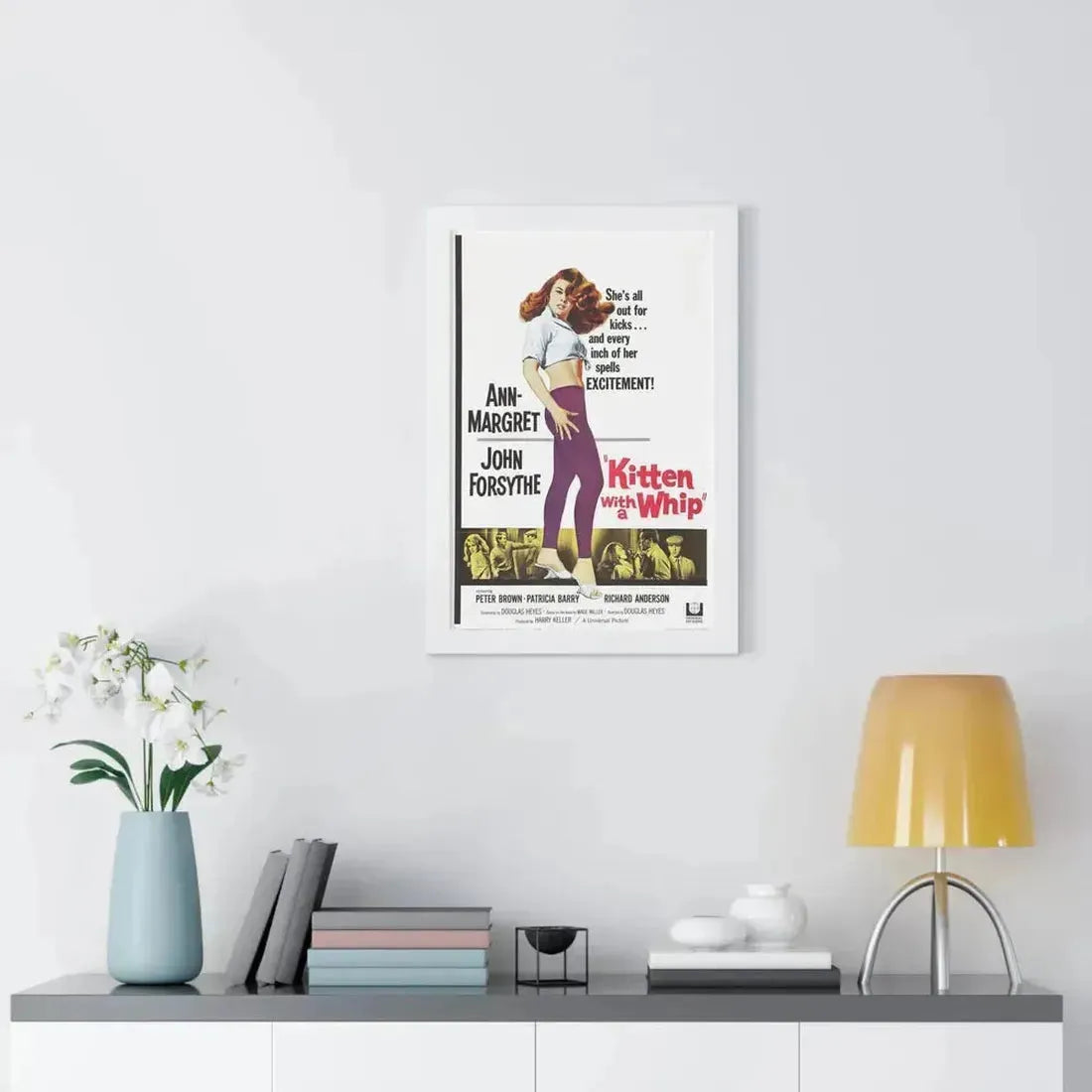 KITTEN WITH A WHIP 1964 - Framed Movie Poster - The Sticker Space