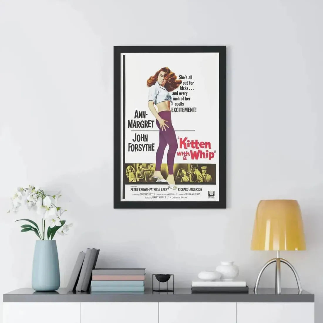 KITTEN WITH A WHIP 1964 - Framed Movie Poster - The Sticker Space