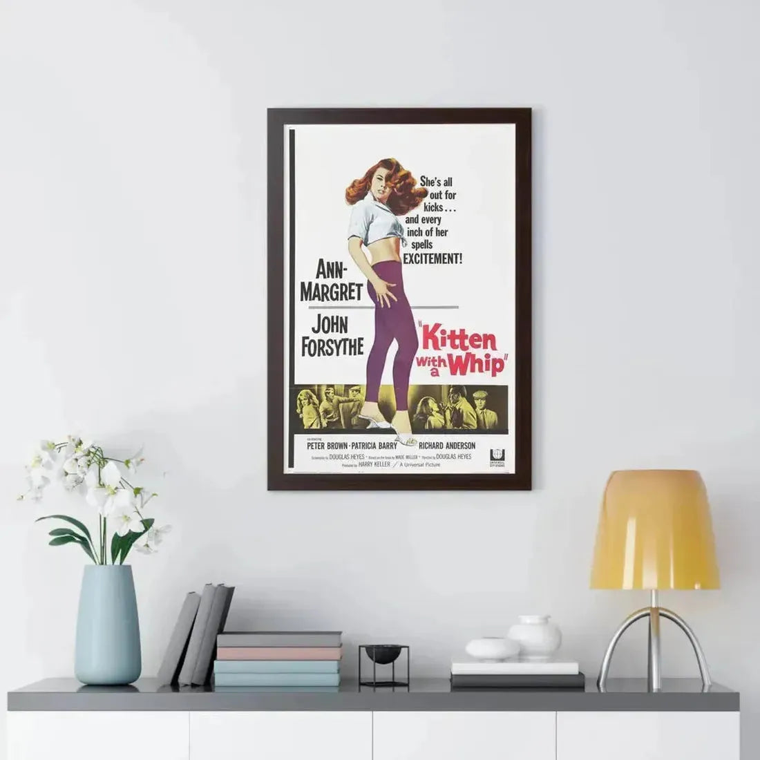 KITTEN WITH A WHIP 1964 - Framed Movie Poster - The Sticker Space