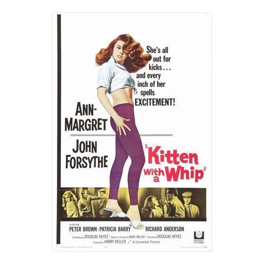 KITTEN WITH A WHIP 1964 - Paper Movie Poster-24″ x 36″ (Vertical)-The Sticker Space