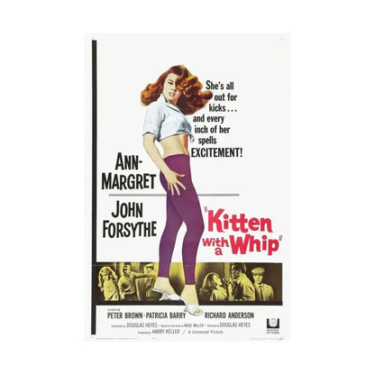 KITTEN WITH A WHIP 1964 - Paper Movie Poster - The Sticker Space