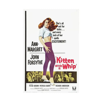 KITTEN WITH A WHIP 1964 - Paper Movie Poster - The Sticker Space