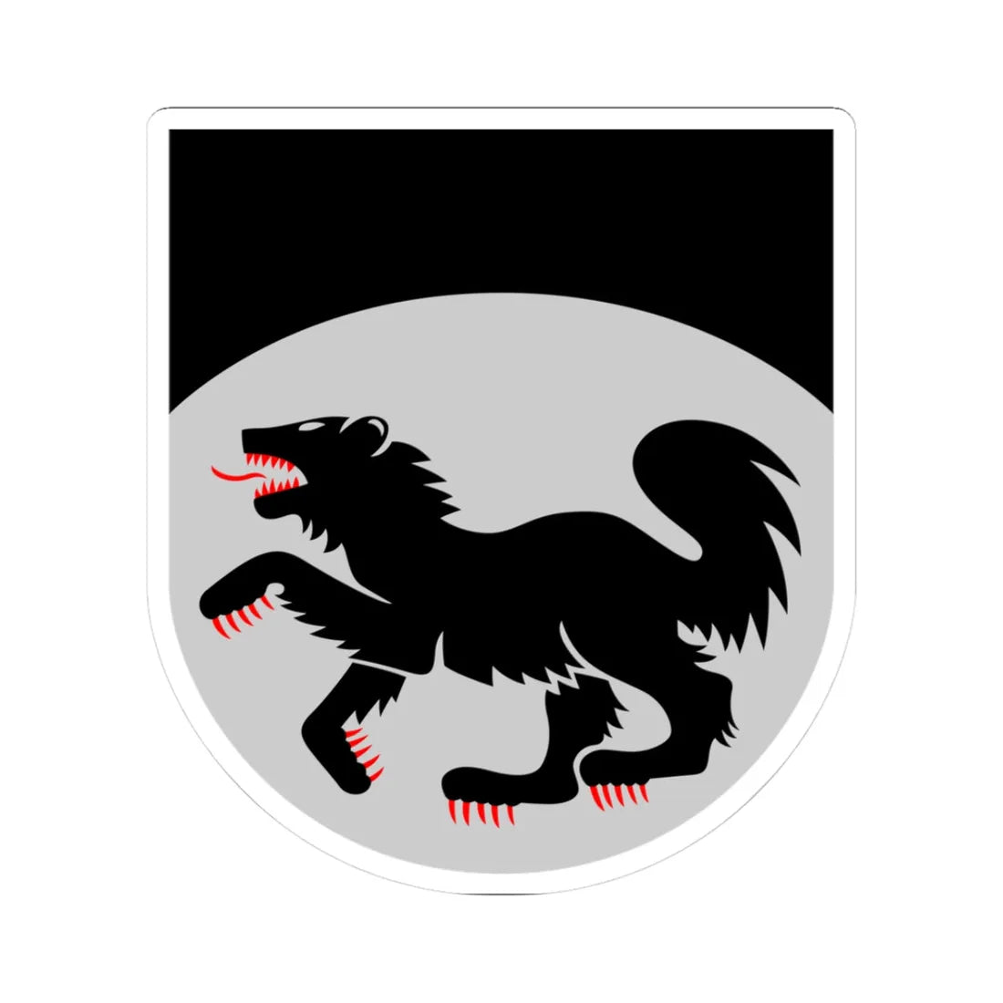 Kittilä.vaakuna (Finland) (Coat of Arms) STICKER Vinyl Kiss-Cut Decal 3 Inch White - The Sticker Space