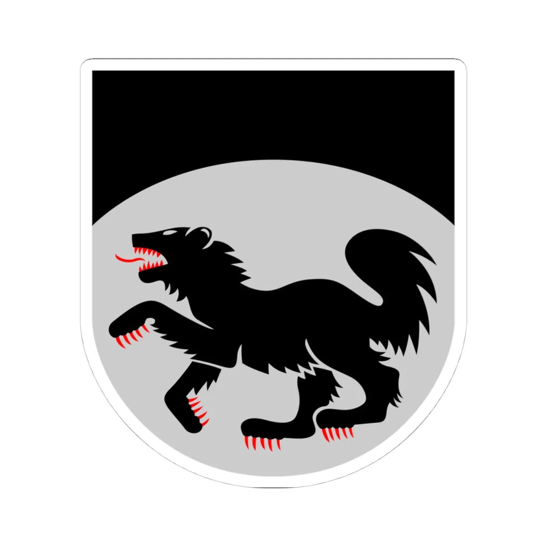 Kittilä.vaakuna (Finland) (Coat of Arms) STICKER Vinyl Kiss-Cut Decal 4 Inch White - The Sticker Space