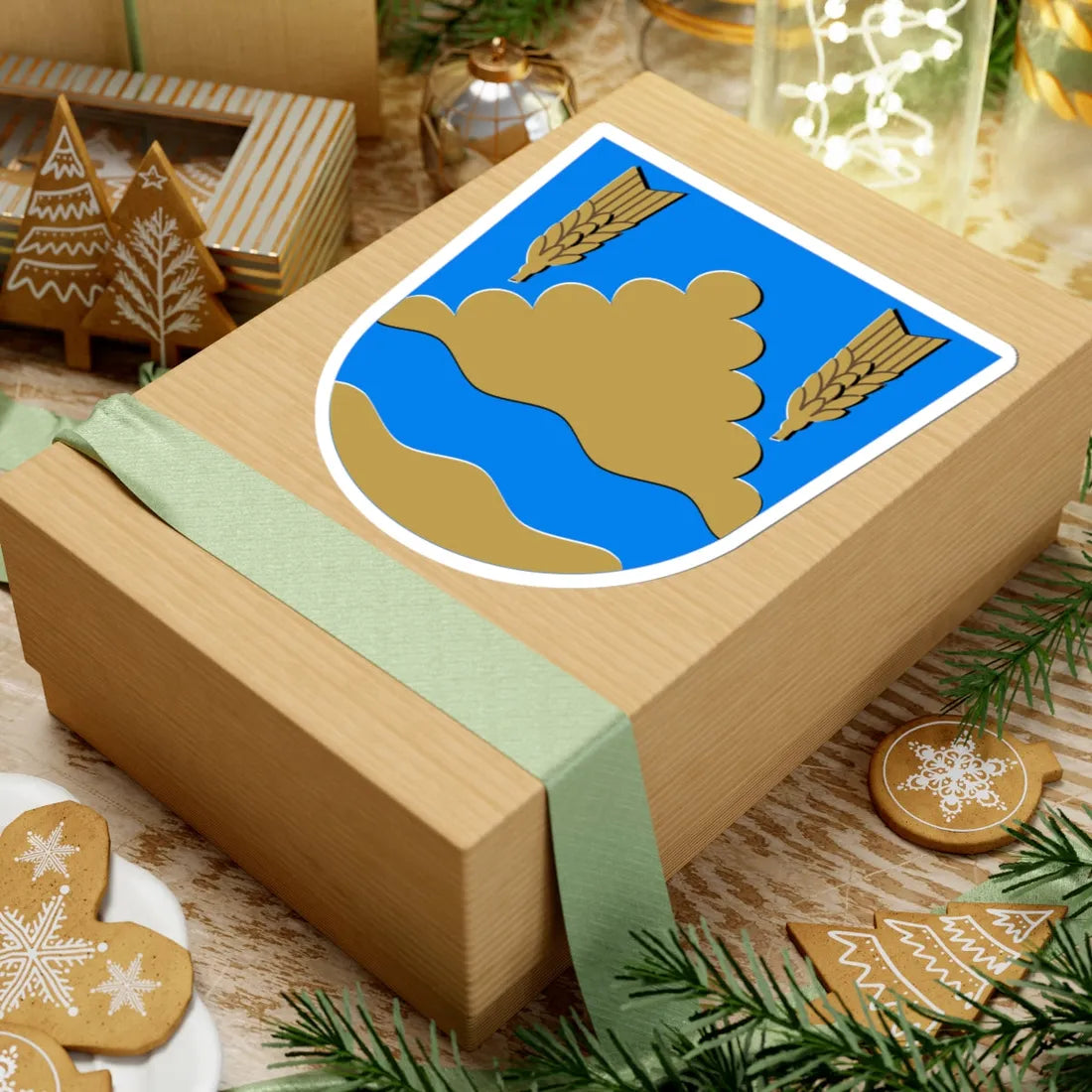 Kiukainen.vaakuna (Finland) (Coat of Arms) STICKER Vinyl Kiss-Cut Decal - The Sticker Space