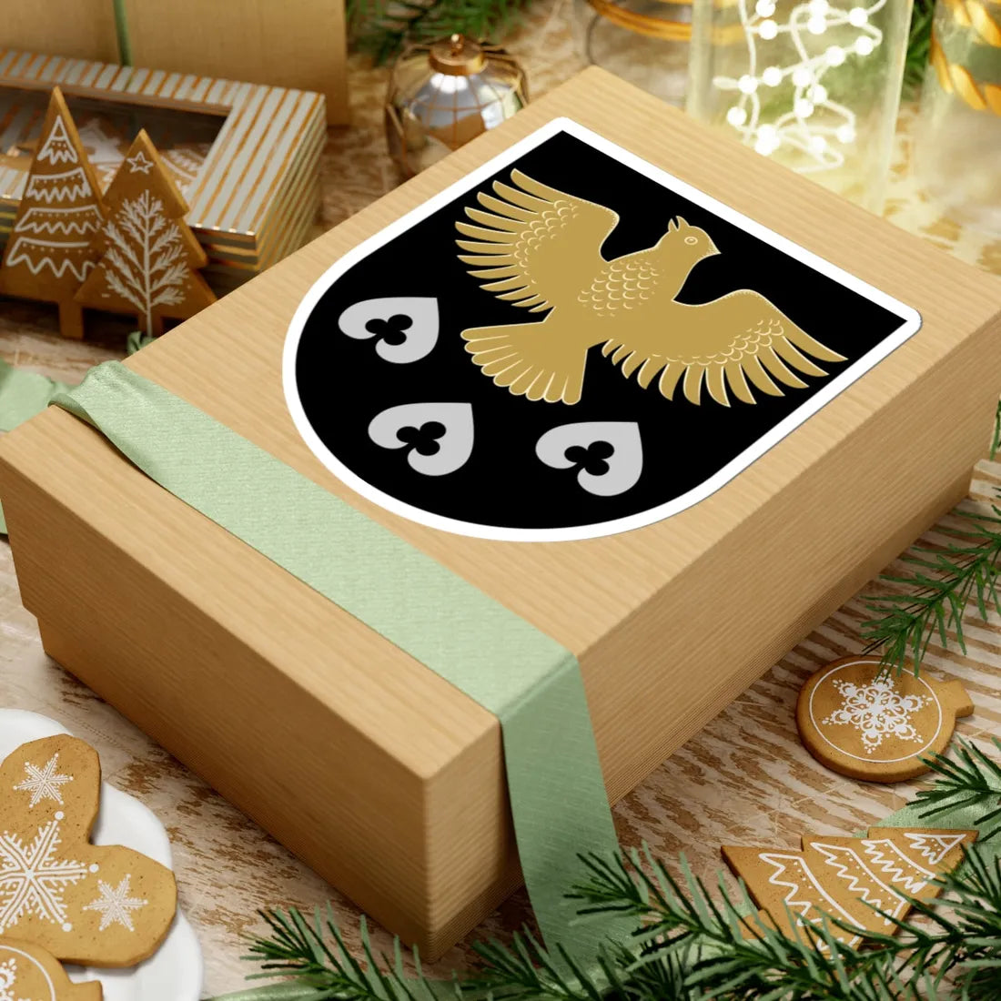 Kiuruvesi.vaakuna (Finland) (Coat of Arms) STICKER Vinyl Kiss-Cut Decal - The Sticker Space