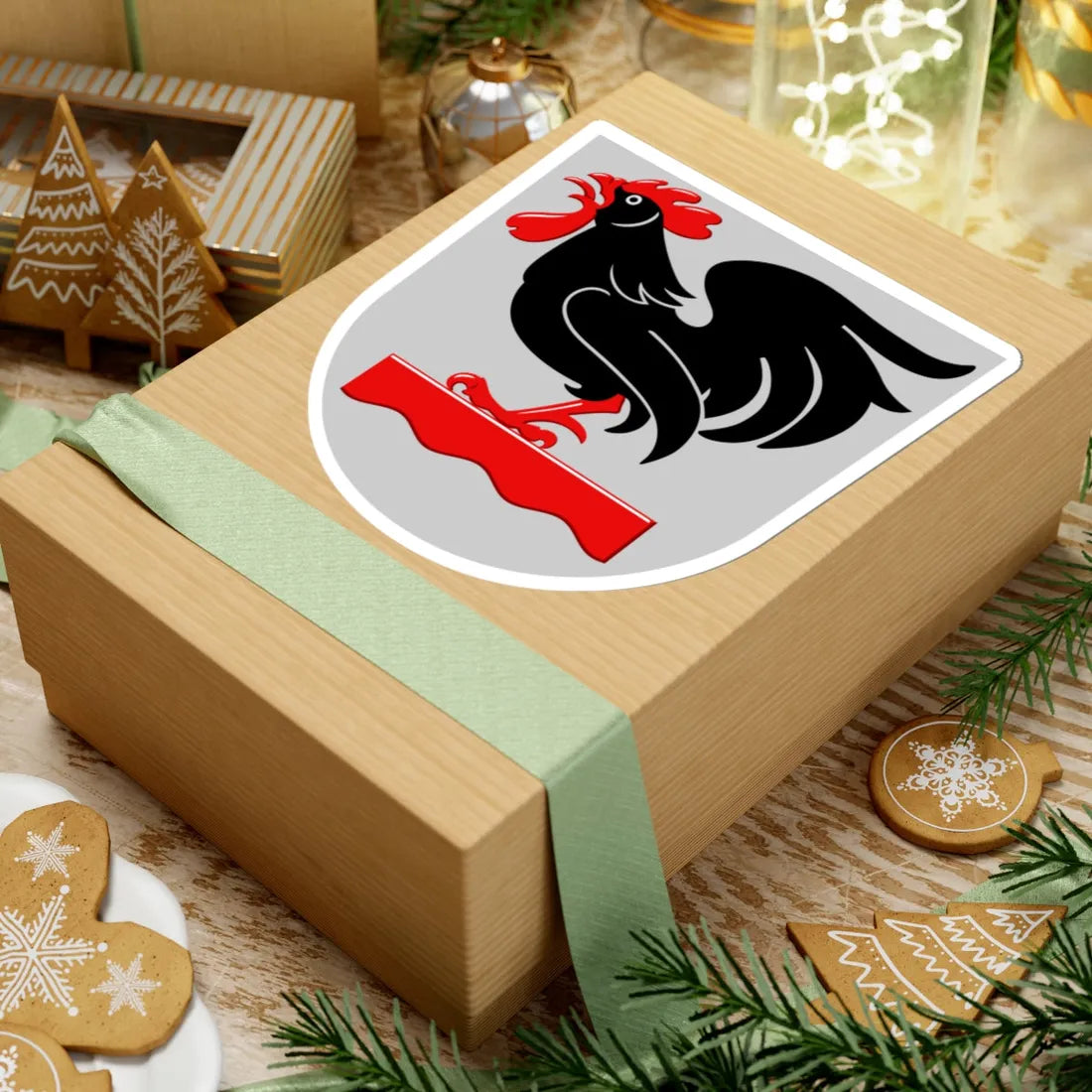 Kivijärvi.vaakuna (Finland) (Coat of Arms) STICKER Vinyl Kiss-Cut Decal - The Sticker Space
