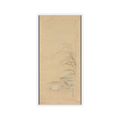 Kiyohara Yukinobu - Quail and Millet - late 17th century v1 - STICKER Vinyl Kiss-Cut Decal