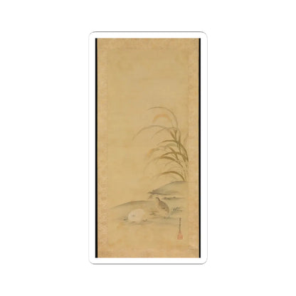Kiyohara Yukinobu - Quail and Millet - late 17th century v1 - STICKER Vinyl Kiss-Cut Decal