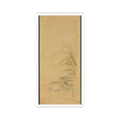 Kiyohara Yukinobu - Quail and Millet - late 17th century v1 - STICKER Vinyl Kiss-Cut Decal