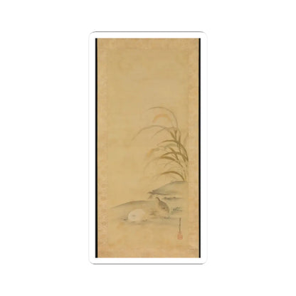 Kiyohara Yukinobu - Quail and Millet - late 17th century v1 - STICKER Vinyl Kiss-Cut Decal