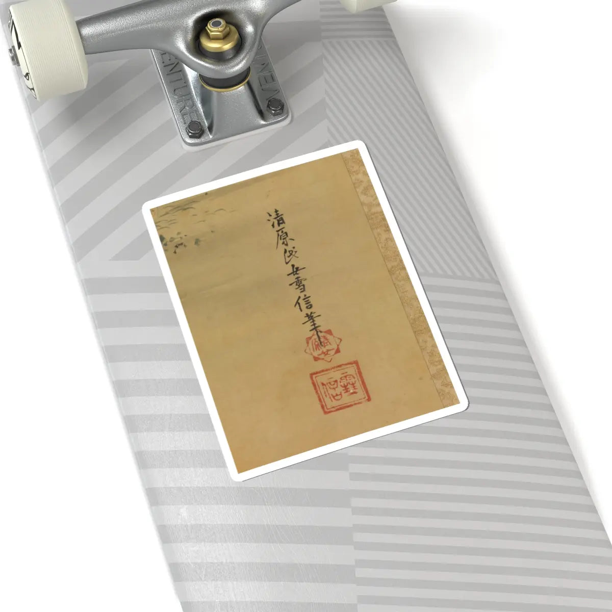 Kiyohara Yukinobu - Quail and Millet - late 17th century v3 - STICKER Vinyl Kiss-Cut Decal