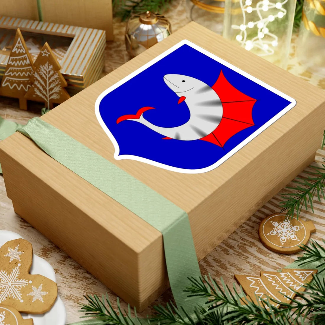 Kökar.vaakuna (Finland) (Coat of Arms) STICKER Vinyl Kiss-Cut Decal - The Sticker Space