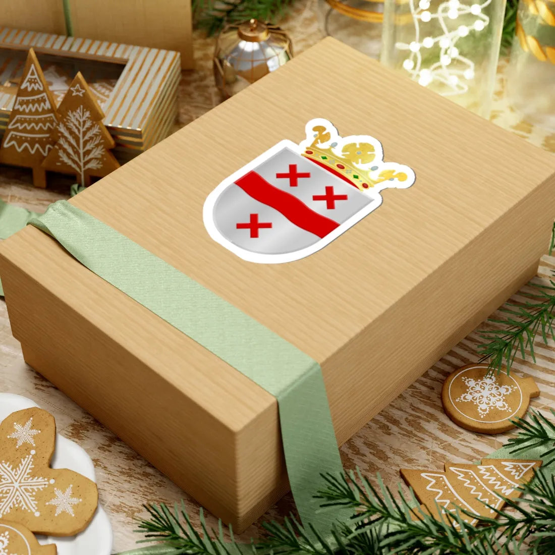 Klaaswaal wapen (Netherlands) (Coat of Arms) STICKER Vinyl Kiss-Cut Decal - The Sticker Space