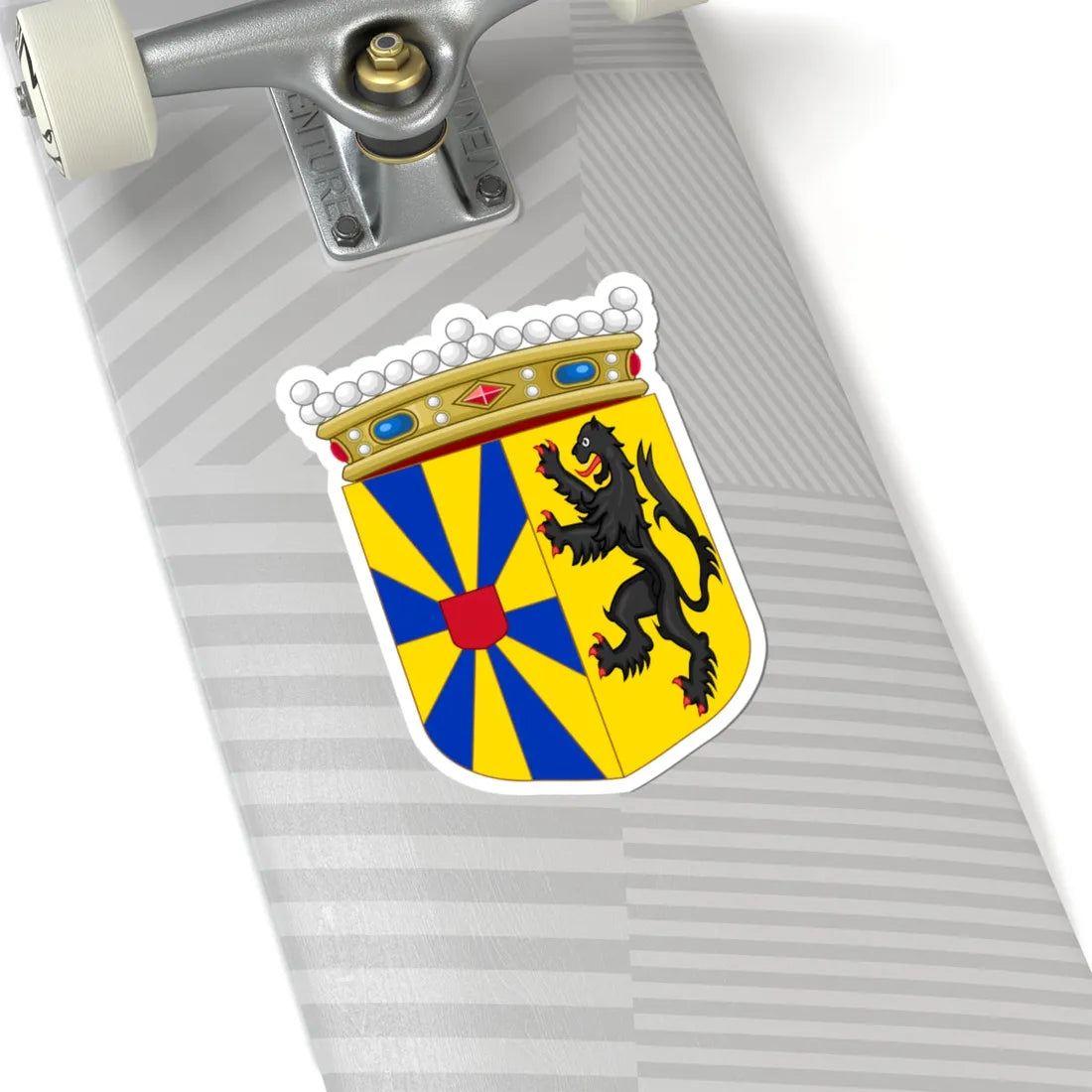 Klein wapen van West-Vlaanderen (Belgium) (Coat of Arms) STICKER Vinyl Kiss-Cut Decal - The Sticker Space