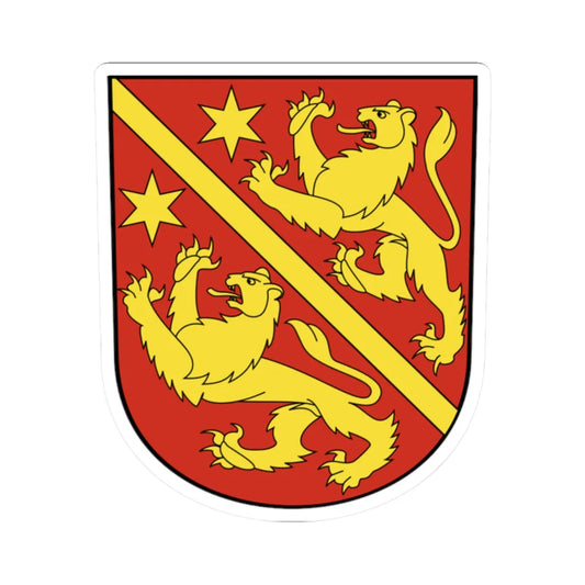 Kleinandelfingen-blazon (Switzerland) (Coat of Arms) STICKER Vinyl Kiss-Cut Decal 2 Inch White - The Sticker Space