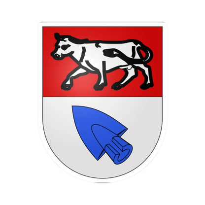 Kleinbösingen-coat of arms (Switzerland) (Coat of Arms) STICKER Vinyl Kiss-Cut Decal 2 Inch White - The Sticker Space