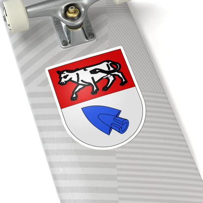 Kleinbösingen-coat of arms (Switzerland) (Coat of Arms) STICKER Vinyl Kiss-Cut Decal - The Sticker Space