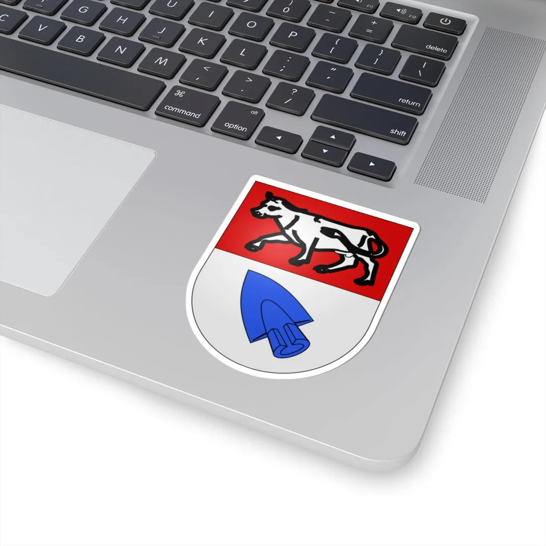 Kleinbösingen-coat of arms (Switzerland) (Coat of Arms) STICKER Vinyl Kiss-Cut Decal - The Sticker Space