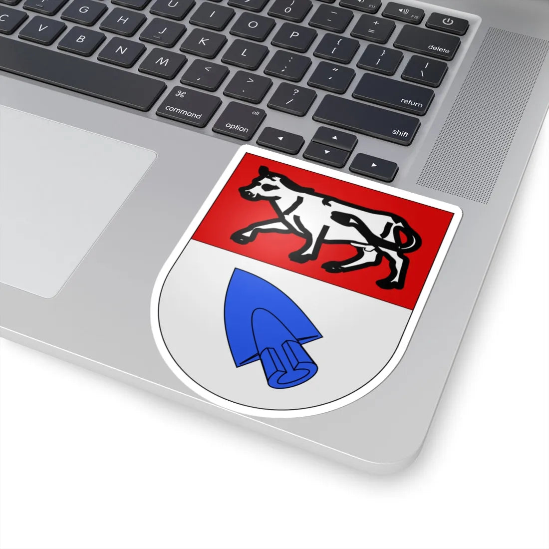 Kleinbösingen-coat of arms (Switzerland) (Coat of Arms) STICKER Vinyl Kiss-Cut Decal - The Sticker Space