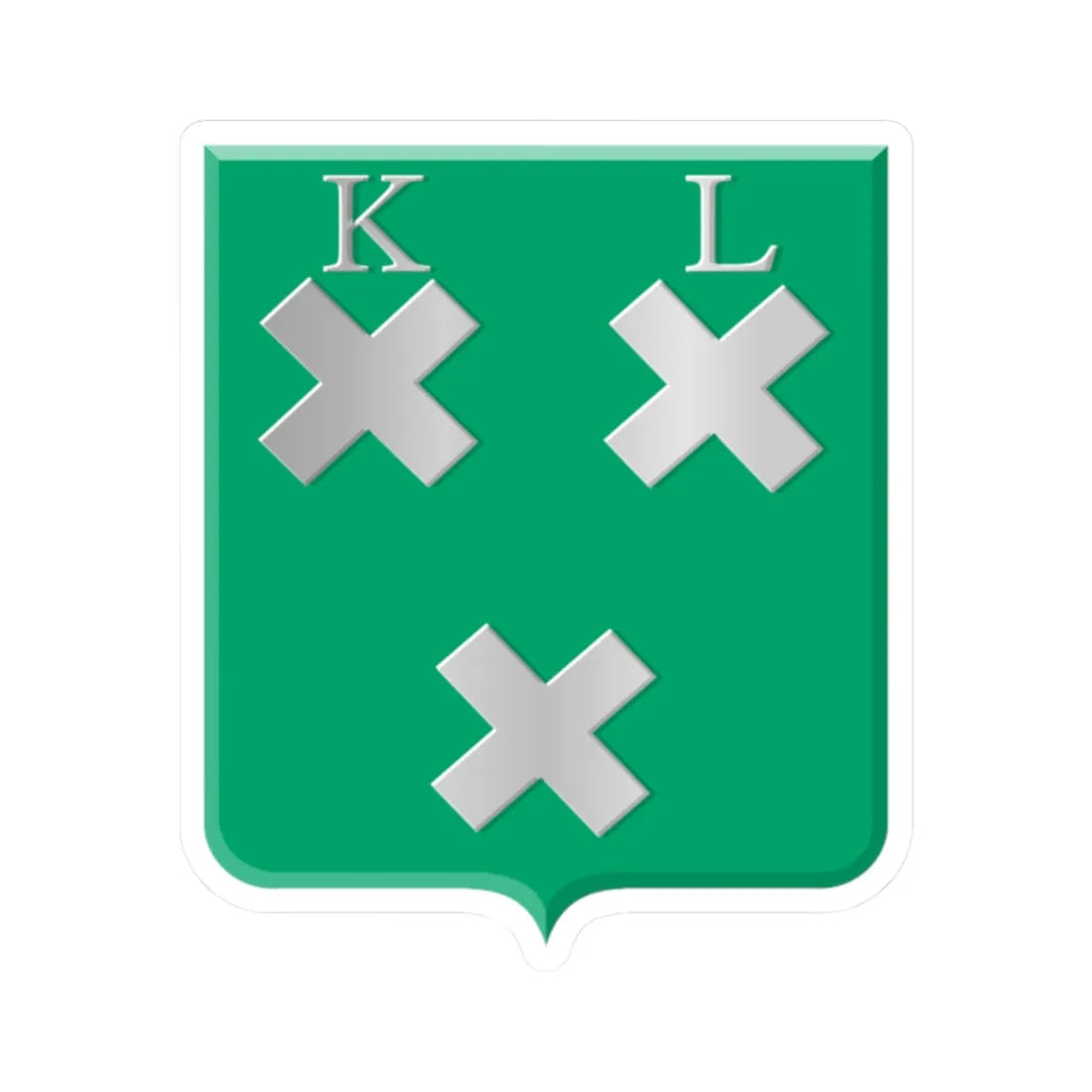 Kleine Lindt wapen (Netherlands) (Coat of Arms) STICKER Vinyl Kiss-Cut Decal 2 Inch White - The Sticker Space