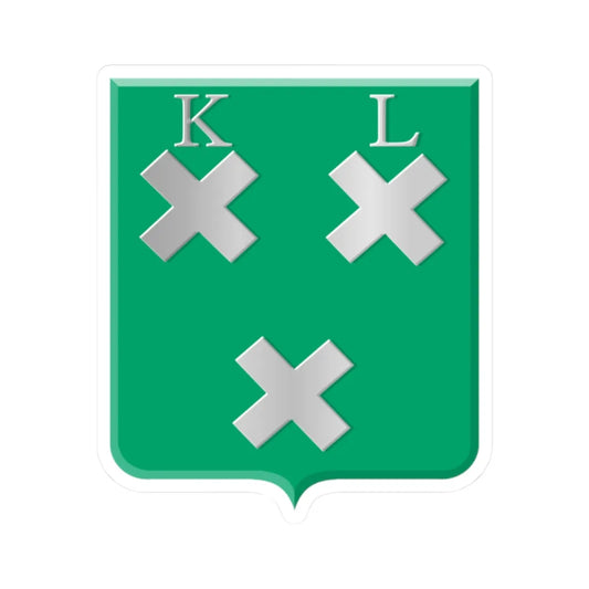 Kleine Lindt wapen (Netherlands) (Coat of Arms) STICKER Vinyl Kiss-Cut Decal 2 Inch White - The Sticker Space