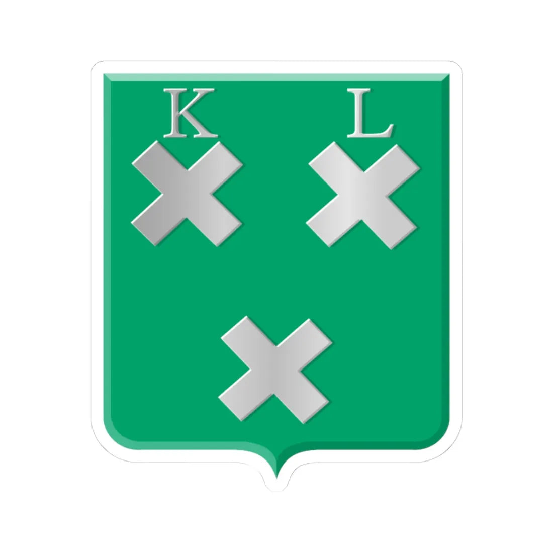 Kleine Lindt wapen (Netherlands) (Coat of Arms) STICKER Vinyl Kiss-Cut Decal 3 Inch White - The Sticker Space