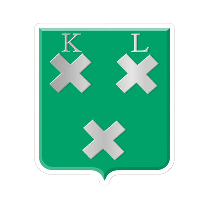 Kleine Lindt wapen (Netherlands) (Coat of Arms) STICKER Vinyl Kiss-Cut Decal 6 Inch White - The Sticker Space