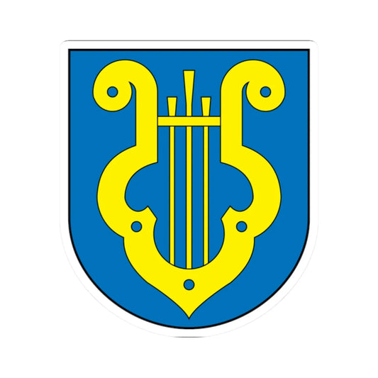 Klingenthal coat of arms (Germany) (Coat of Arms) STICKER Vinyl Kiss-Cut Decal 2 Inch White - The Sticker Space