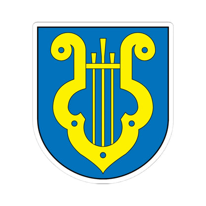 Klingenthal coat of arms (Germany) (Coat of Arms) STICKER Vinyl Kiss-Cut Decal 4 Inch White - The Sticker Space