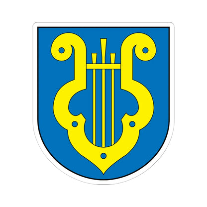 Klingenthal coat of arms (Germany) (Coat of Arms) STICKER Vinyl Kiss-Cut Decal 6 Inch White - The Sticker Space