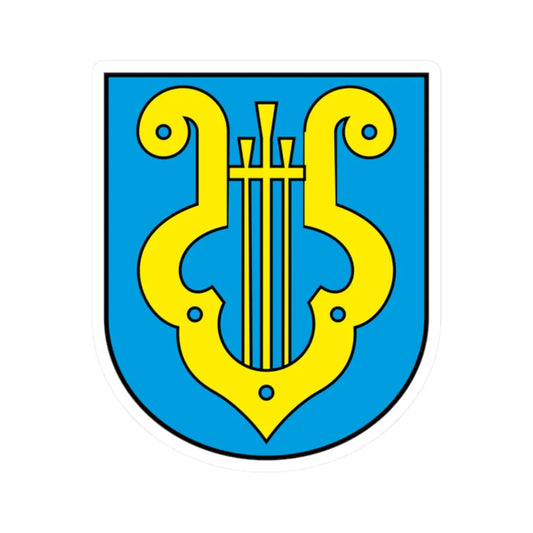 Klingenthal coat of arms new (Germany) (Coat of Arms) STICKER Vinyl Kiss-Cut Decal 2 Inch White - The Sticker Space