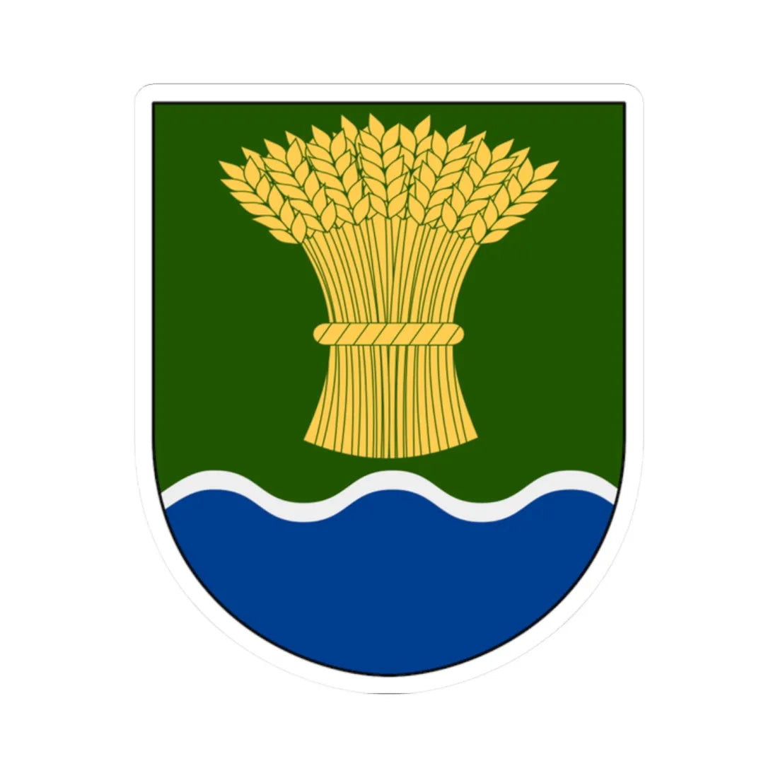 Kållands-Åsaka vapen (Sweden) (Coat of Arms) STICKER Vinyl Kiss-Cut Decal 2 Inch White - The Sticker Space