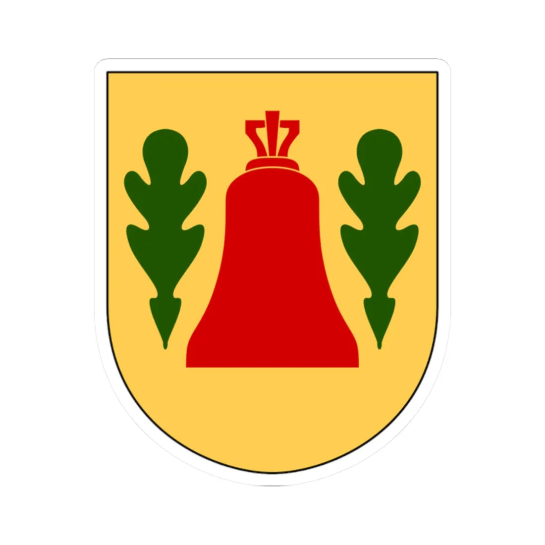 Klockrike församling vapen (Sweden) (Coat of Arms) STICKER Vinyl Kiss-Cut Decal 2 Inch White - The Sticker Space