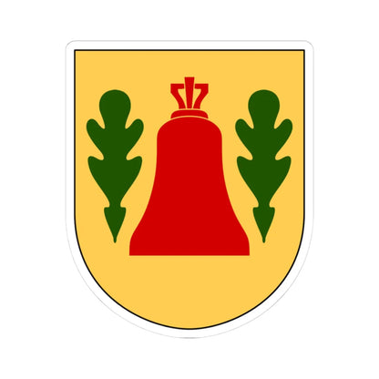 Klockrike församling vapen (Sweden) (Coat of Arms) STICKER Vinyl Kiss-Cut Decal 3 Inch White - The Sticker Space