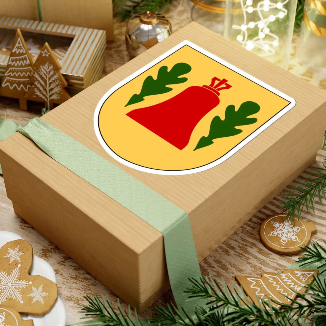 Klockrike församling vapen (Sweden) (Coat of Arms) STICKER Vinyl Kiss-Cut Decal - The Sticker Space