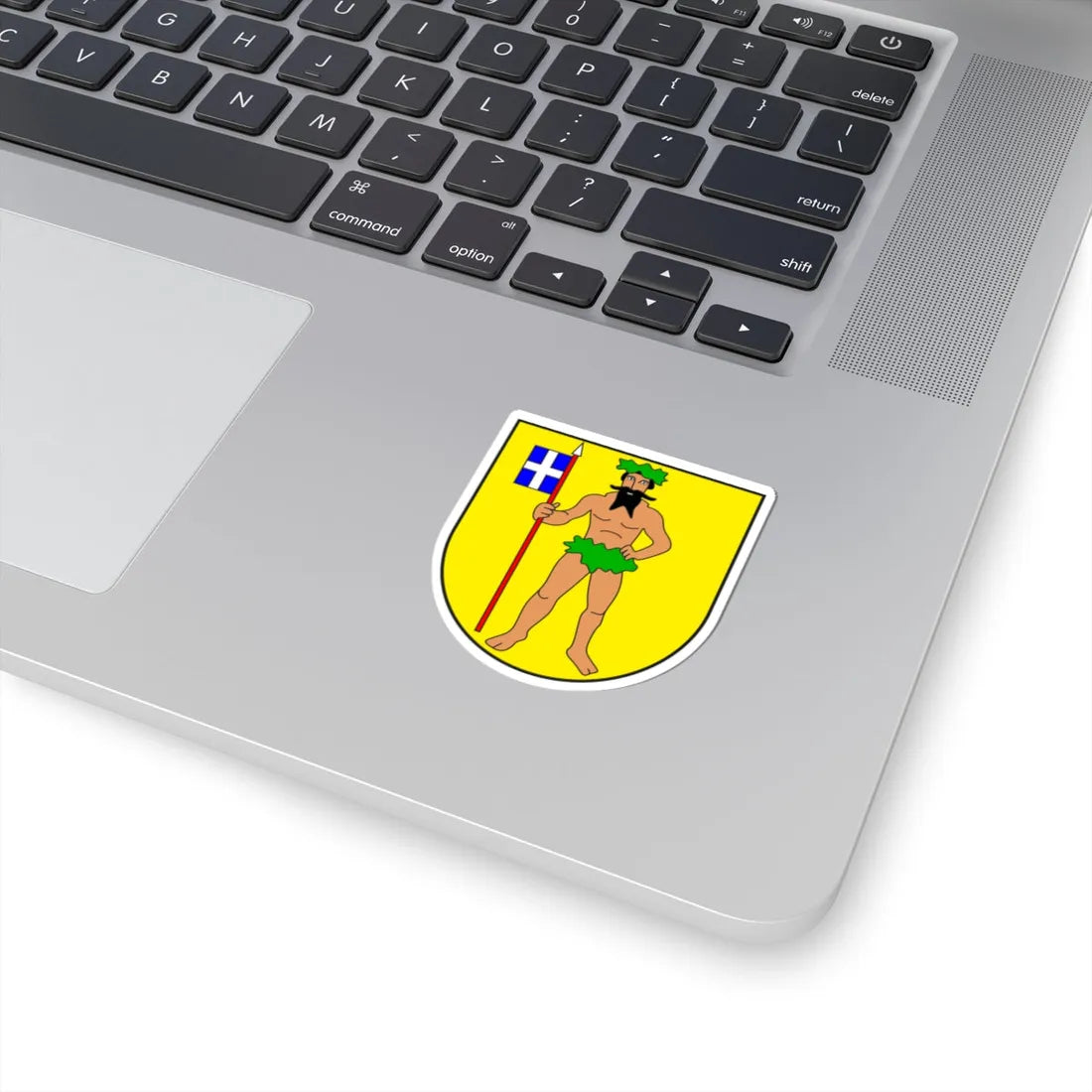 Klosters-Serneus wappen (Switzerland) (Coat of Arms) STICKER Vinyl Kiss-Cut Decal - The Sticker Space