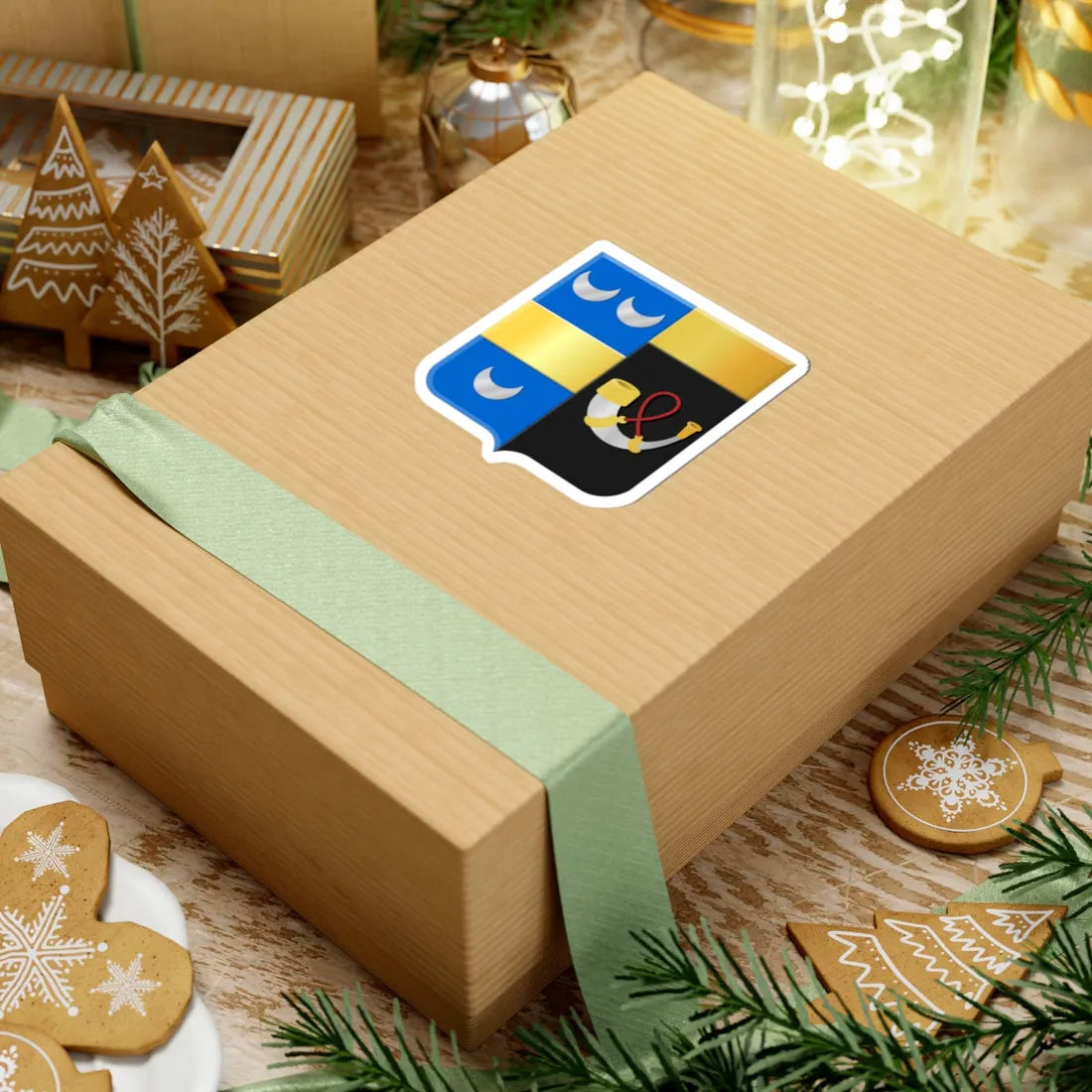 Kluisbergen wapen (Belgium) (Coat of Arms) STICKER Vinyl Kiss-Cut Decal - The Sticker Space