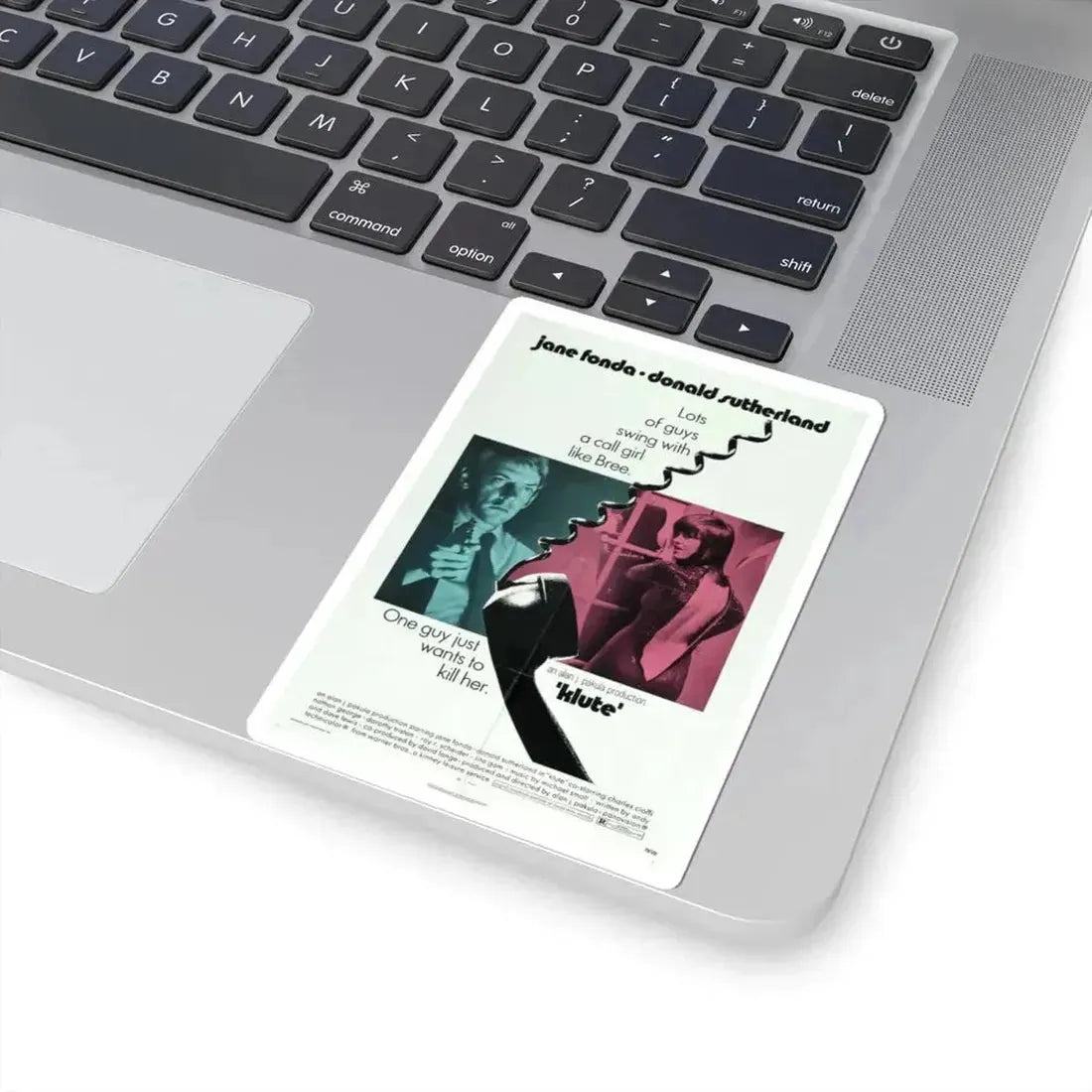 Klute 1971 Movie Poster - STICKER Vinyl Kiss-Cut Decal - The Sticker Space