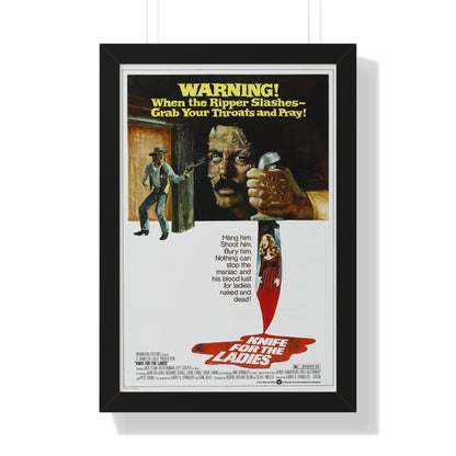 KNIFE FOR THE LADIES 1974 - Framed Movie Poster-16″ x 24″-The Sticker Space