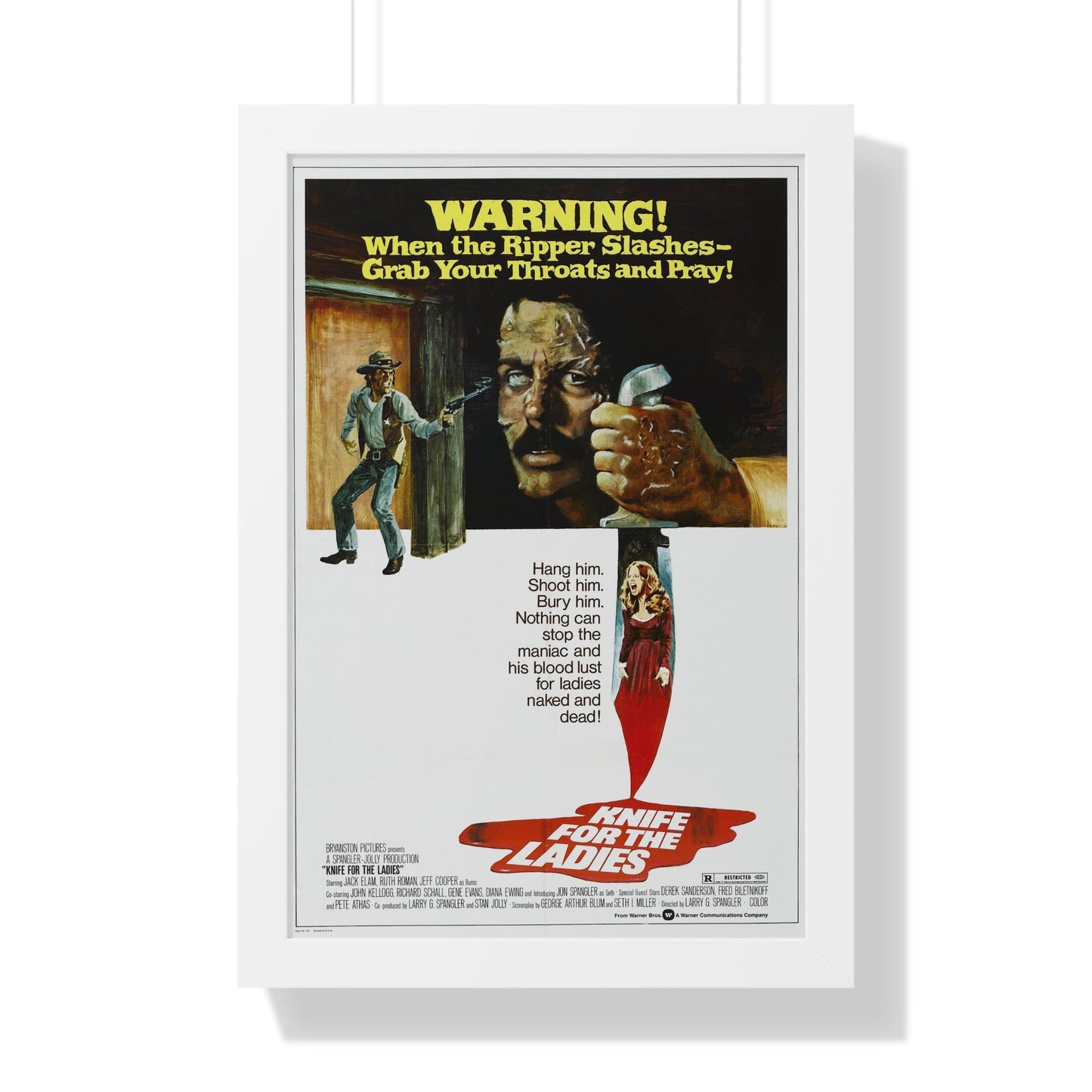 KNIFE FOR THE LADIES 1974 - Framed Movie Poster-16″ x 24″-The Sticker Space