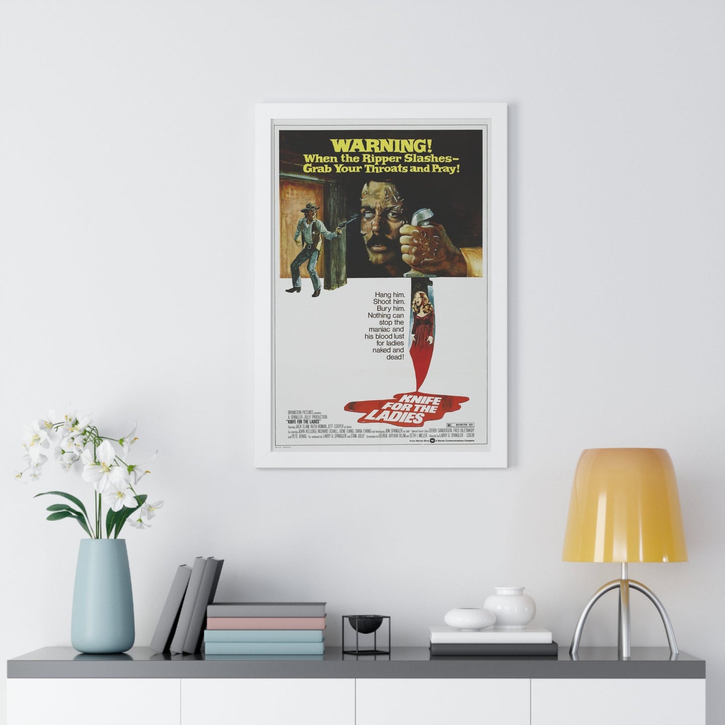 KNIFE FOR THE LADIES 1974 - Framed Movie Poster-The Sticker Space