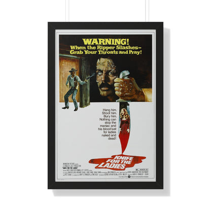 KNIFE FOR THE LADIES 1974 - Framed Movie Poster-20" x 30"-The Sticker Space