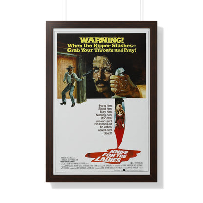 KNIFE FOR THE LADIES 1974 - Framed Movie Poster-20" x 30"-The Sticker Space