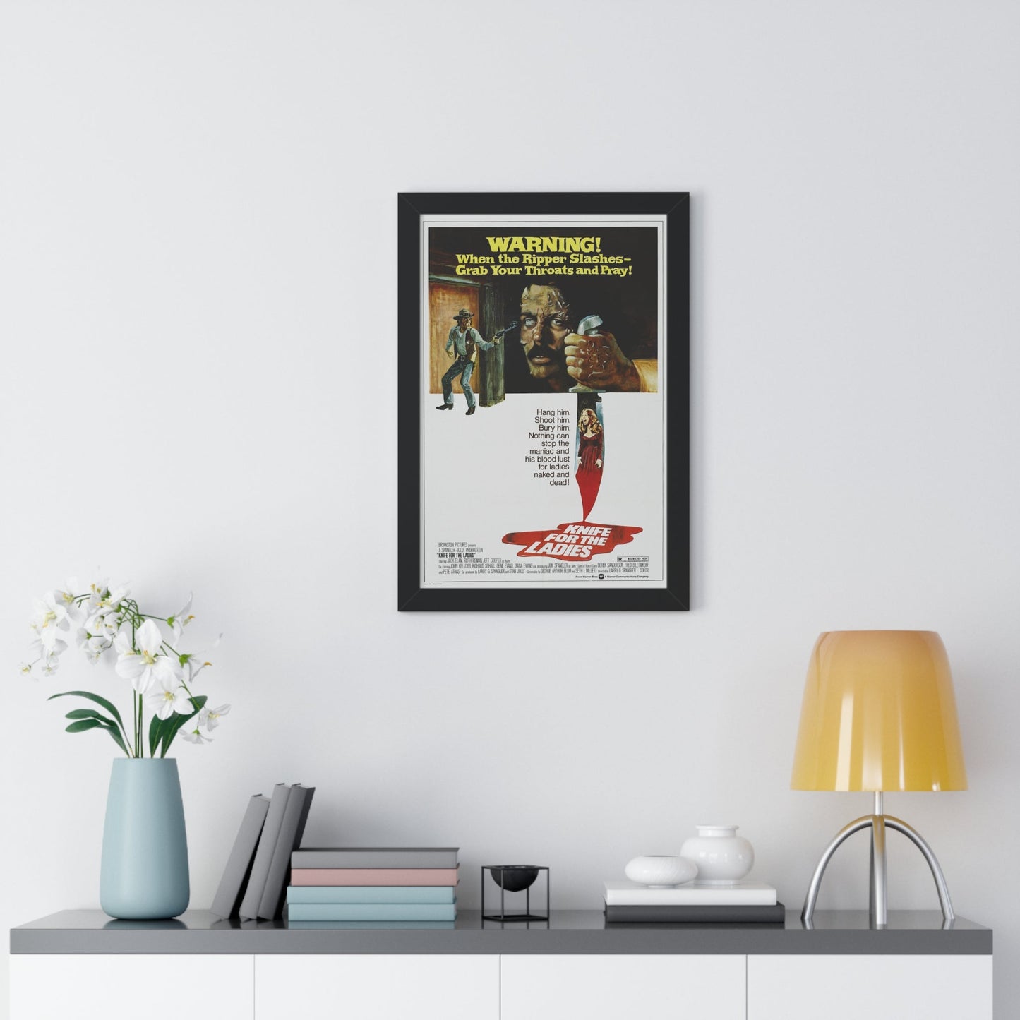 KNIFE FOR THE LADIES 1974 - Framed Movie Poster-The Sticker Space