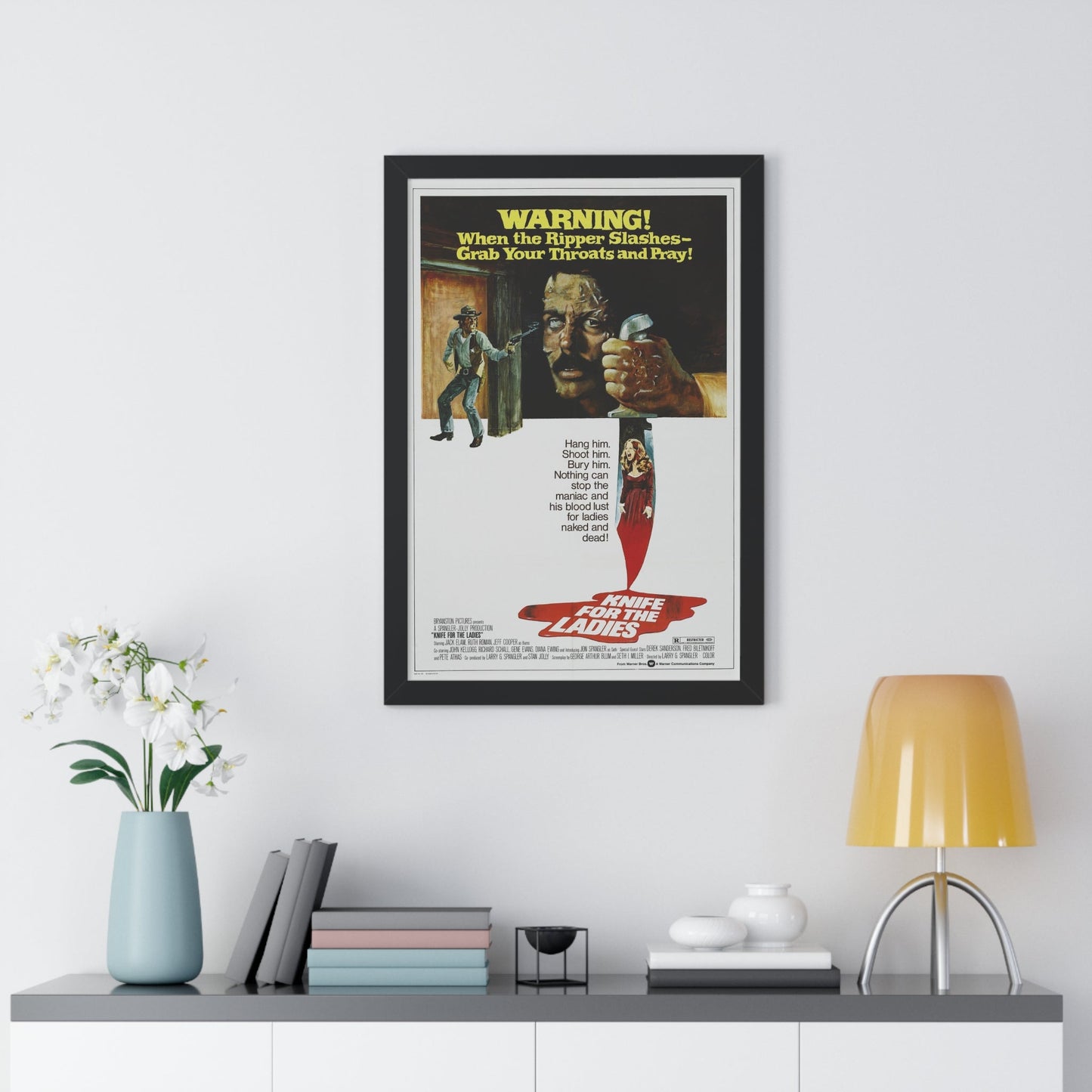 KNIFE FOR THE LADIES 1974 - Framed Movie Poster-The Sticker Space