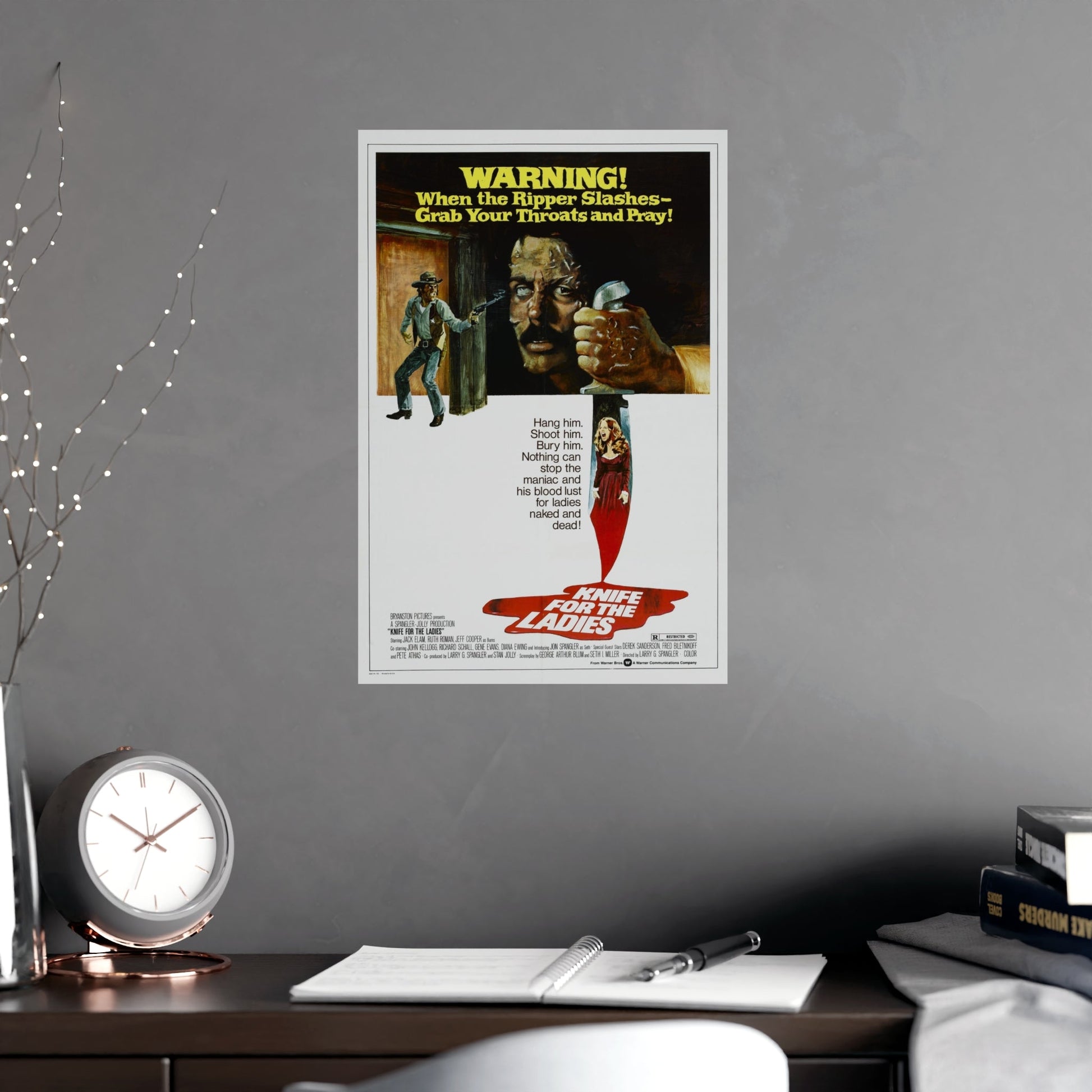 KNIFE FOR THE LADIES 1974 - Paper Movie Poster-The Sticker Space