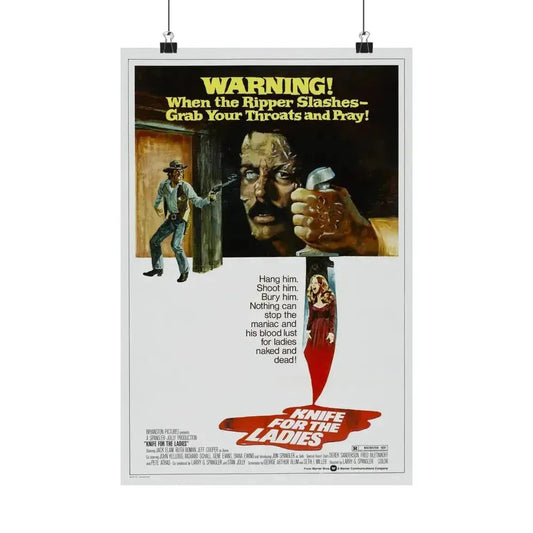KNIFE FOR THE LADIES 1974 - Paper Movie Poster 12″ x 18″ Matte - The Sticker Space