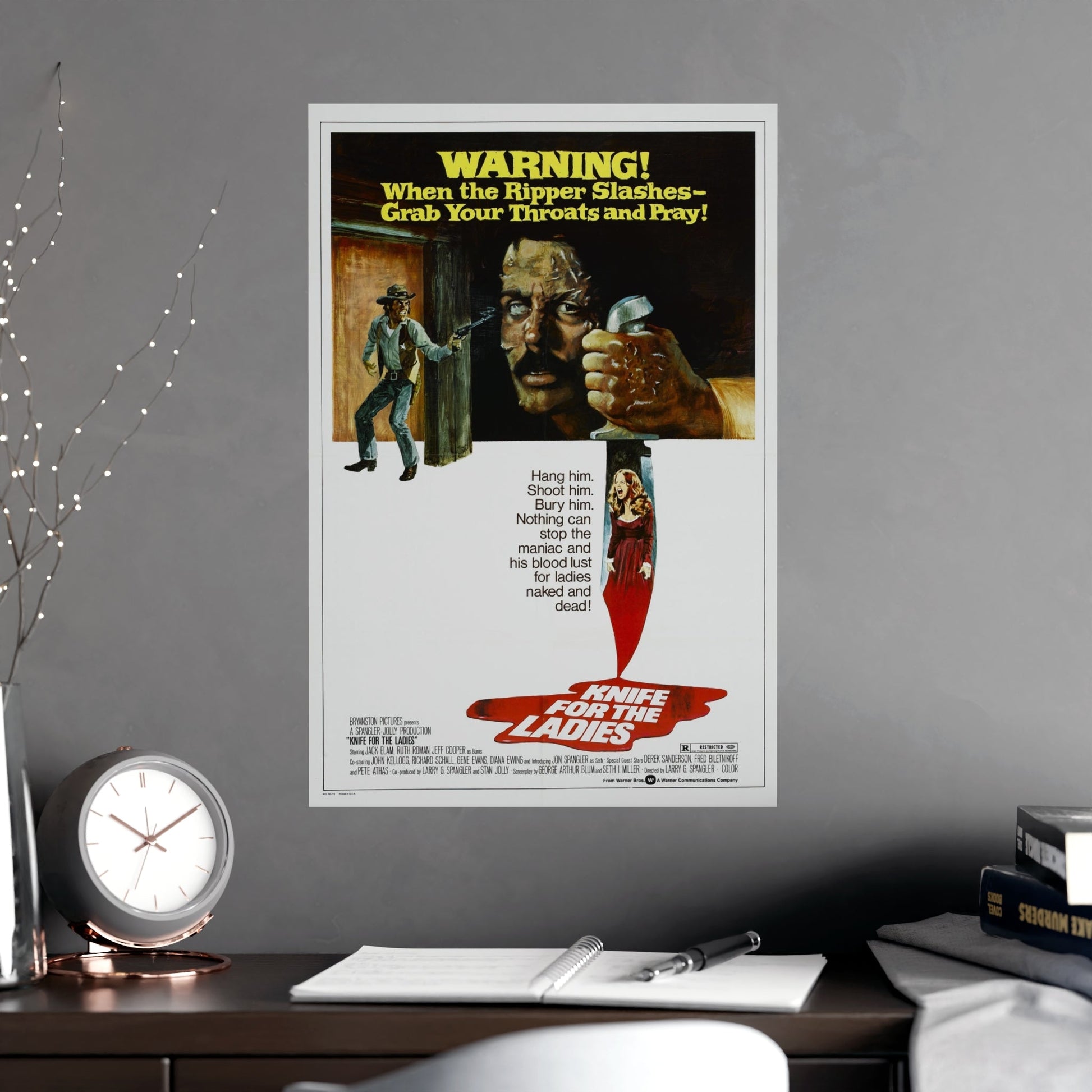 KNIFE FOR THE LADIES 1974 - Paper Movie Poster-The Sticker Space