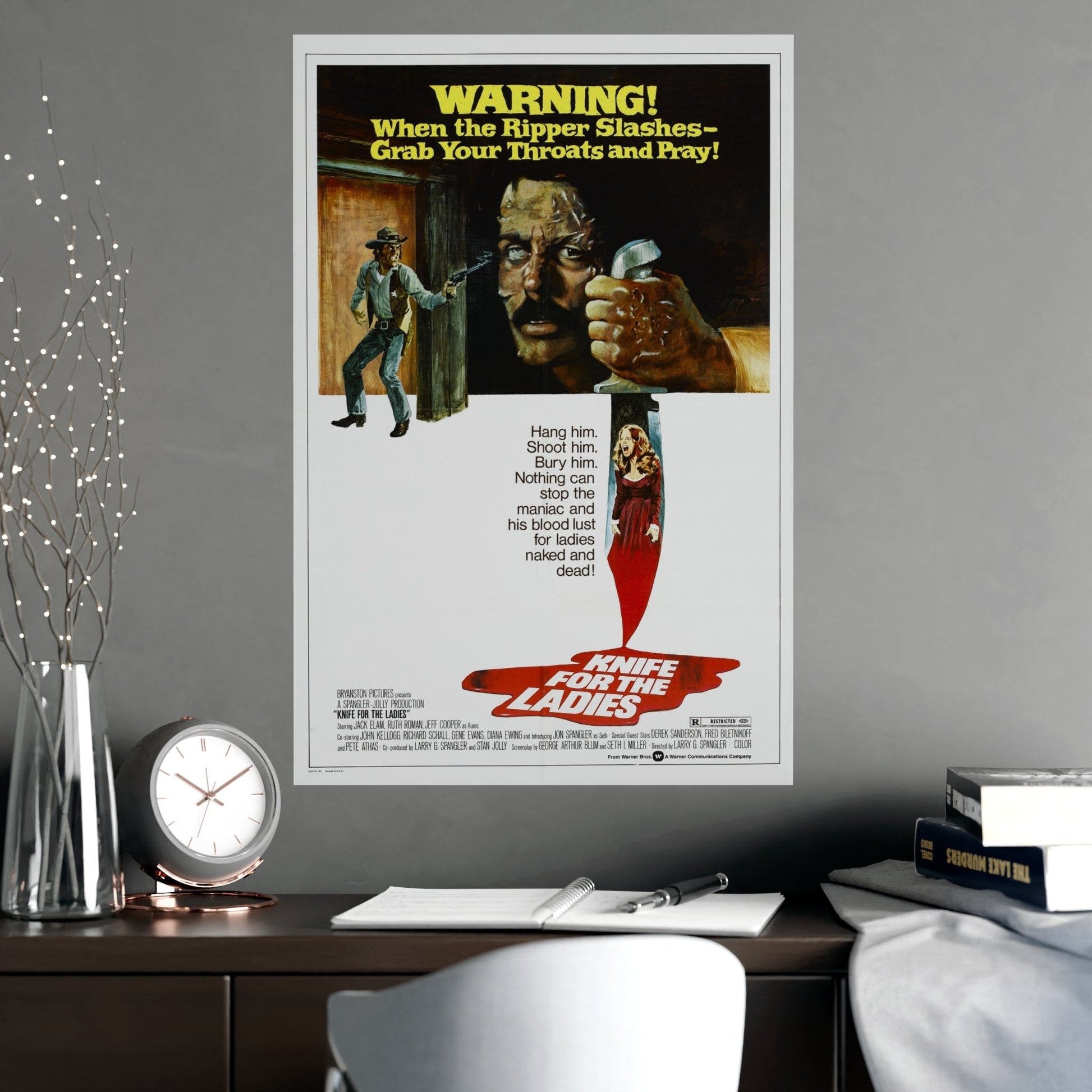 KNIFE FOR THE LADIES 1974 - Paper Movie Poster-The Sticker Space